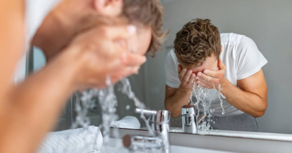 Shaving With Cold Water