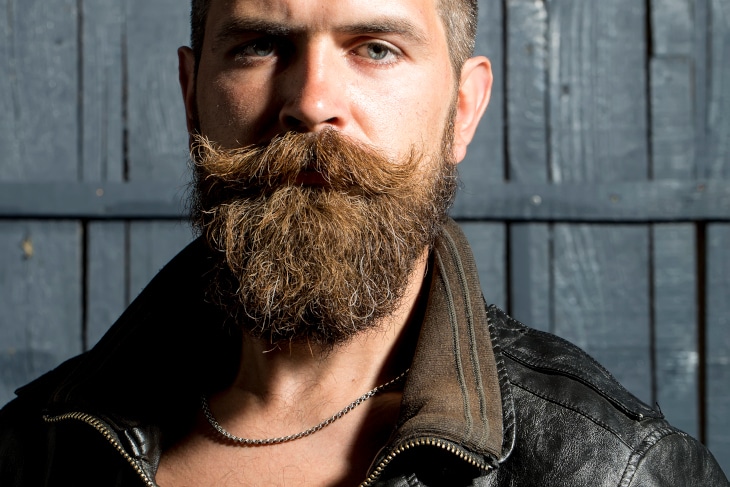 Strong Mustache Viking Beard