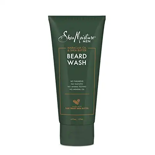SheaMoisture Beard Wash for a Full Beard Maracuja Oil & Shea Butter to Deep Clean and Refresh Beards 6 oz