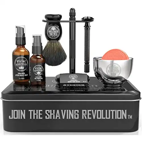 Viking Revolution Luxury Safety Razor Shaving Kit