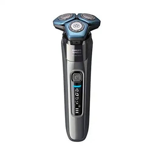 Philips Norelco Shaver 7100, Rechargeable Wet & Dry Electric Shaver with SenseIQ Technology and Pop-up Trimmer for male S7788/82